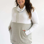 Nursing Sweatshirt Pullover | Light Grey | Milk & Baby