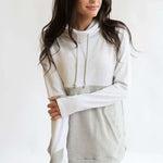 Nursing Sweatshirt Pullover | Light Grey | Milk & Baby
