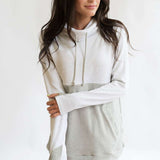Nursing Sweatshirt Pullover | Light Grey | Milk & Baby