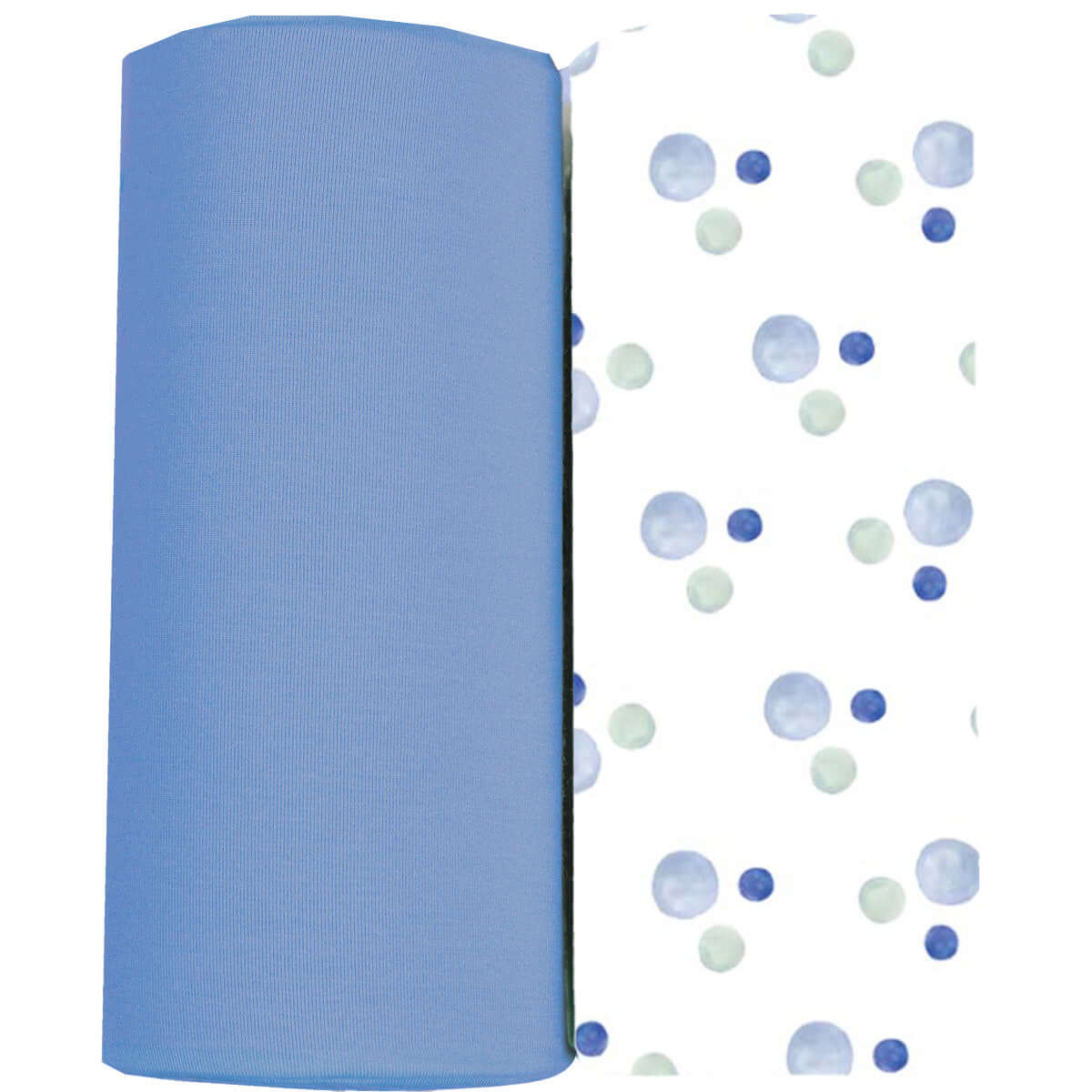 Oxford & Denim 2 PK Swaddle Blanket | Milk & Baby