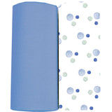 Oxford & Denim 2 PK Swaddle Blanket | Milk & Baby