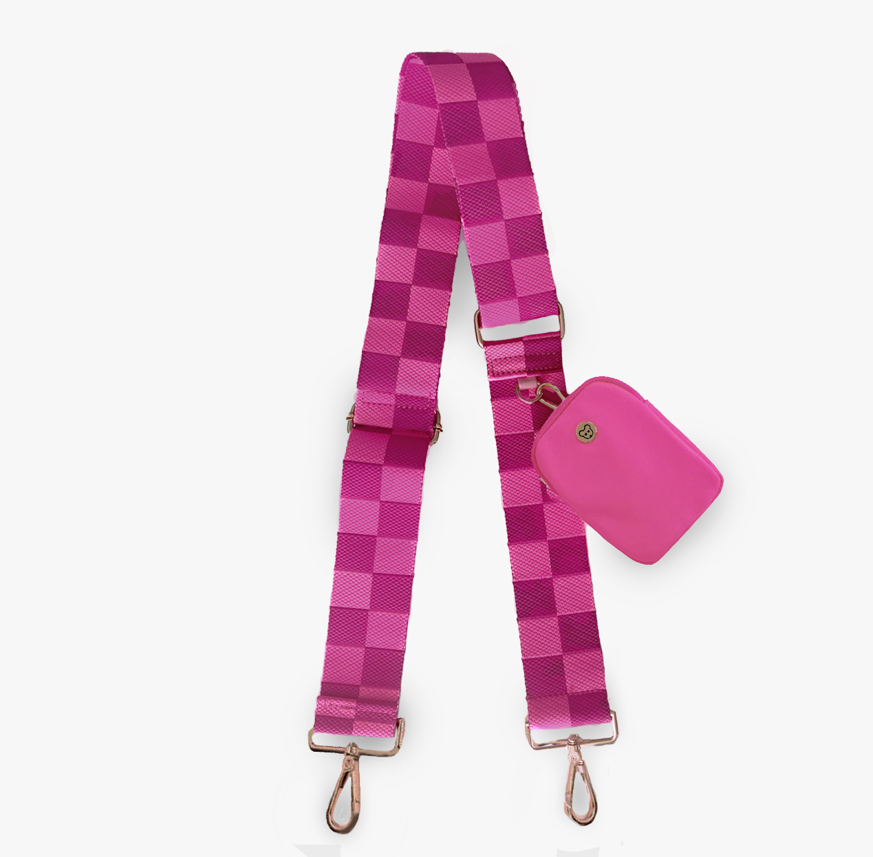 hot pink/maroon checker strap | Milk & Baby