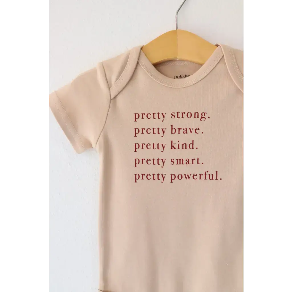 Pretty Brave Organic Cotton Baby Onesie | Milk & Baby