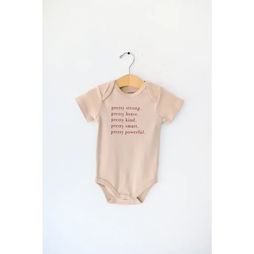 Pretty Brave Organic Cotton Baby Onesie | Milk & Baby
