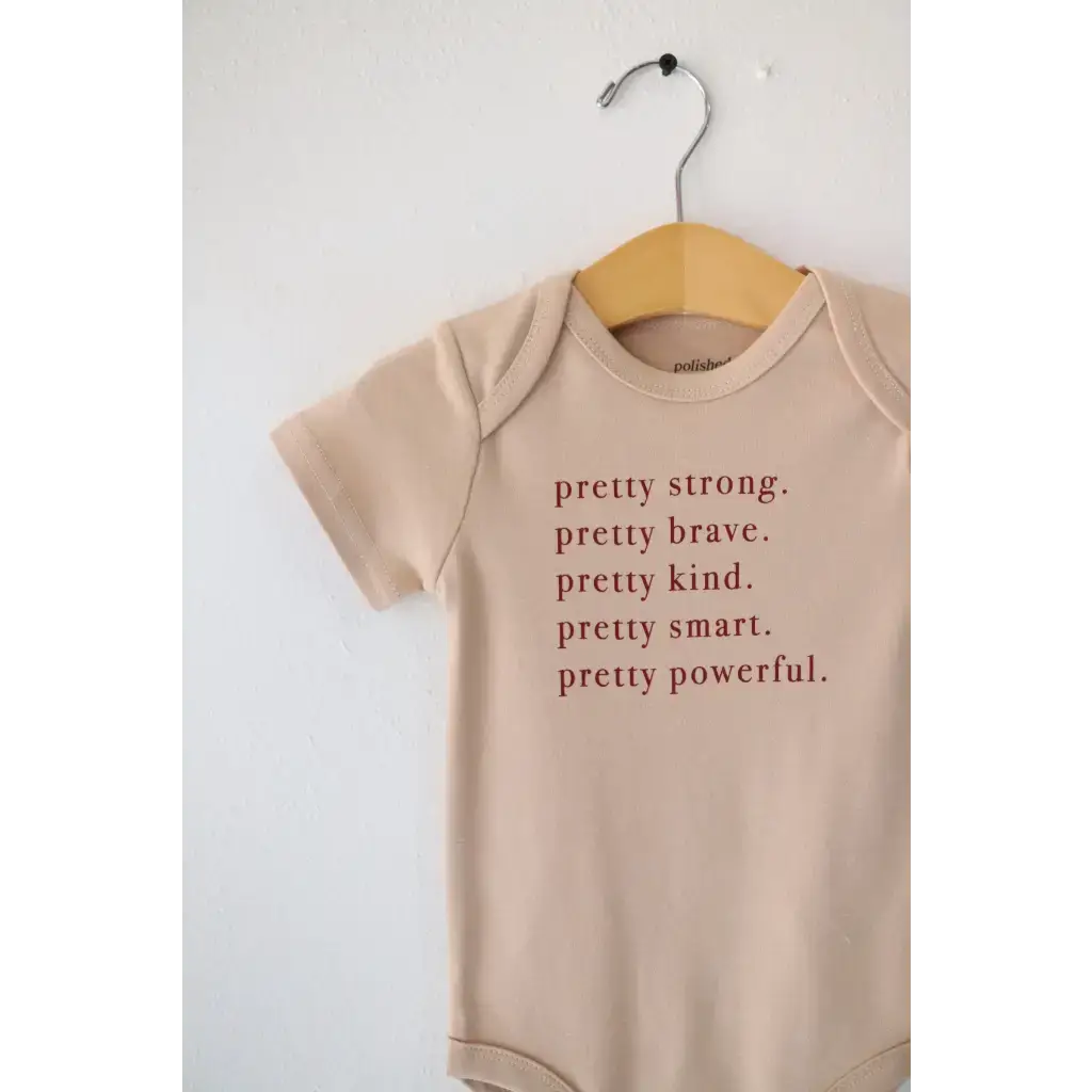 Pretty Brave Organic Cotton Baby Onesie | Milk & Baby