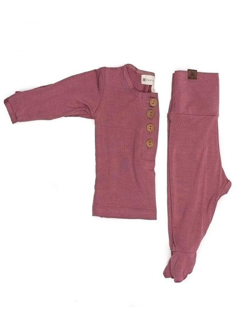 Rose Everything Newborn Top & Bottom | Milk & Baby