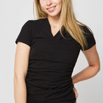 Skin To Skin Kangaroo T-Shirt & Nursing Top | Black | Milk & Baby