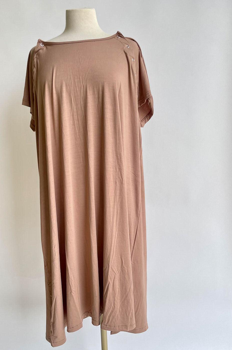 Soft as Butter Labor & Delivery Gown in Mocha | Milk & Baby