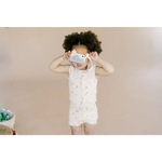 Beige Pocket Playsuit for the Ultimate Summer Vibe in Super Soft Cotton | Milk & Baby