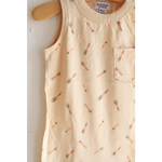 Beige Pocket Playsuit for the Ultimate Summer Vibe in Super Soft Cotton | Milk & Baby