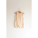 Beige Pocket Playsuit for the Ultimate Summer Vibe in Super Soft Cotton | Milk & Baby