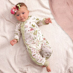Pretty Petals Bamboo Zipper | Milk & Baby