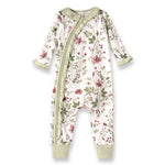 Pretty Petals Bamboo Zipper | Milk & Baby