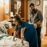 Blue Labor & Delivery Gown | Milk & Baby