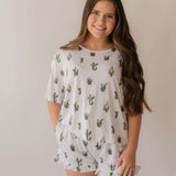 Cactus | Adult Women's Bamboo Short Set | Milk & Baby