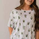 Cactus | Adult Women's Bamboo Short Set | Milk & Baby