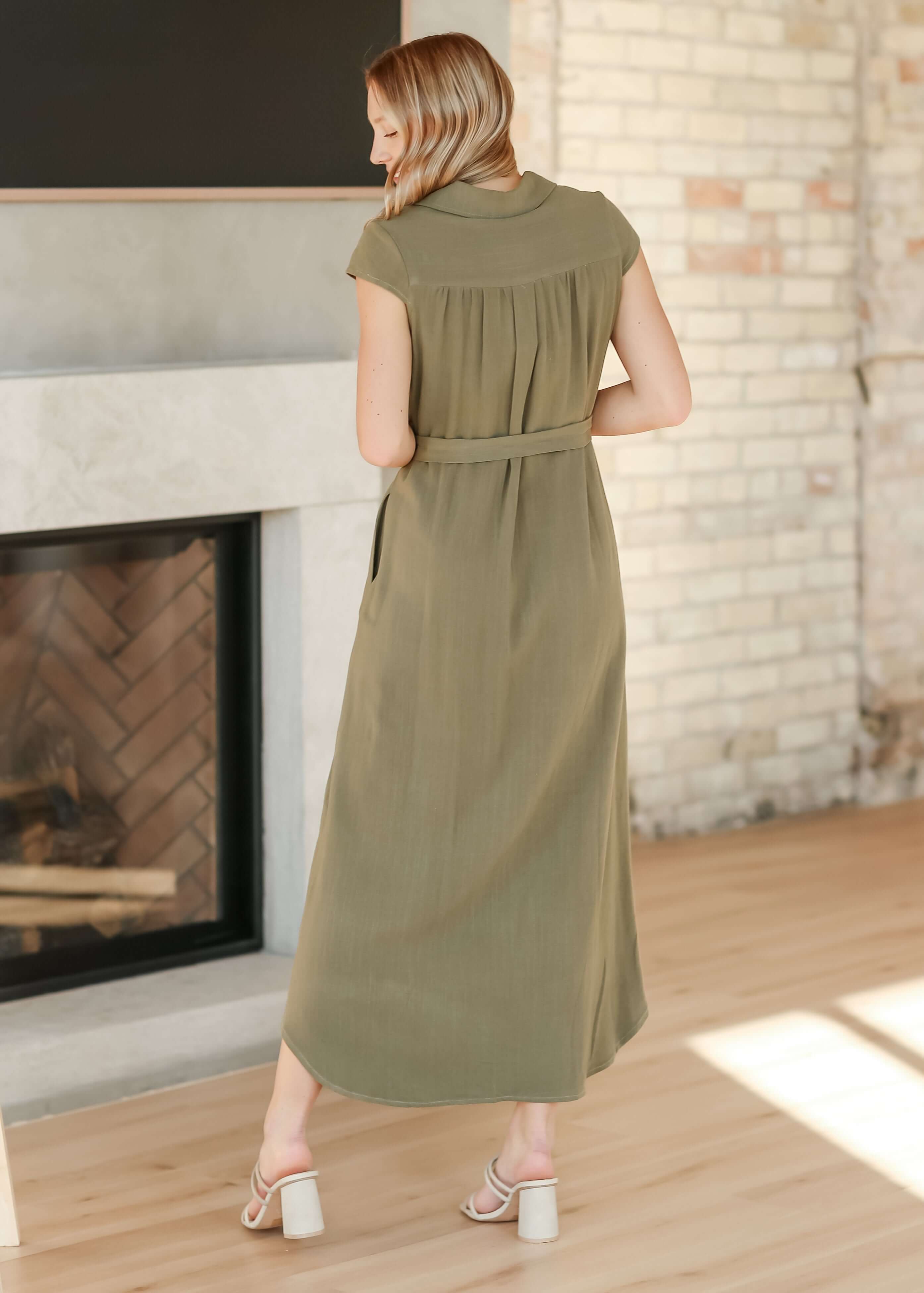 Willow Cap Sleeve Linen Maxi Dress | Milk & Baby