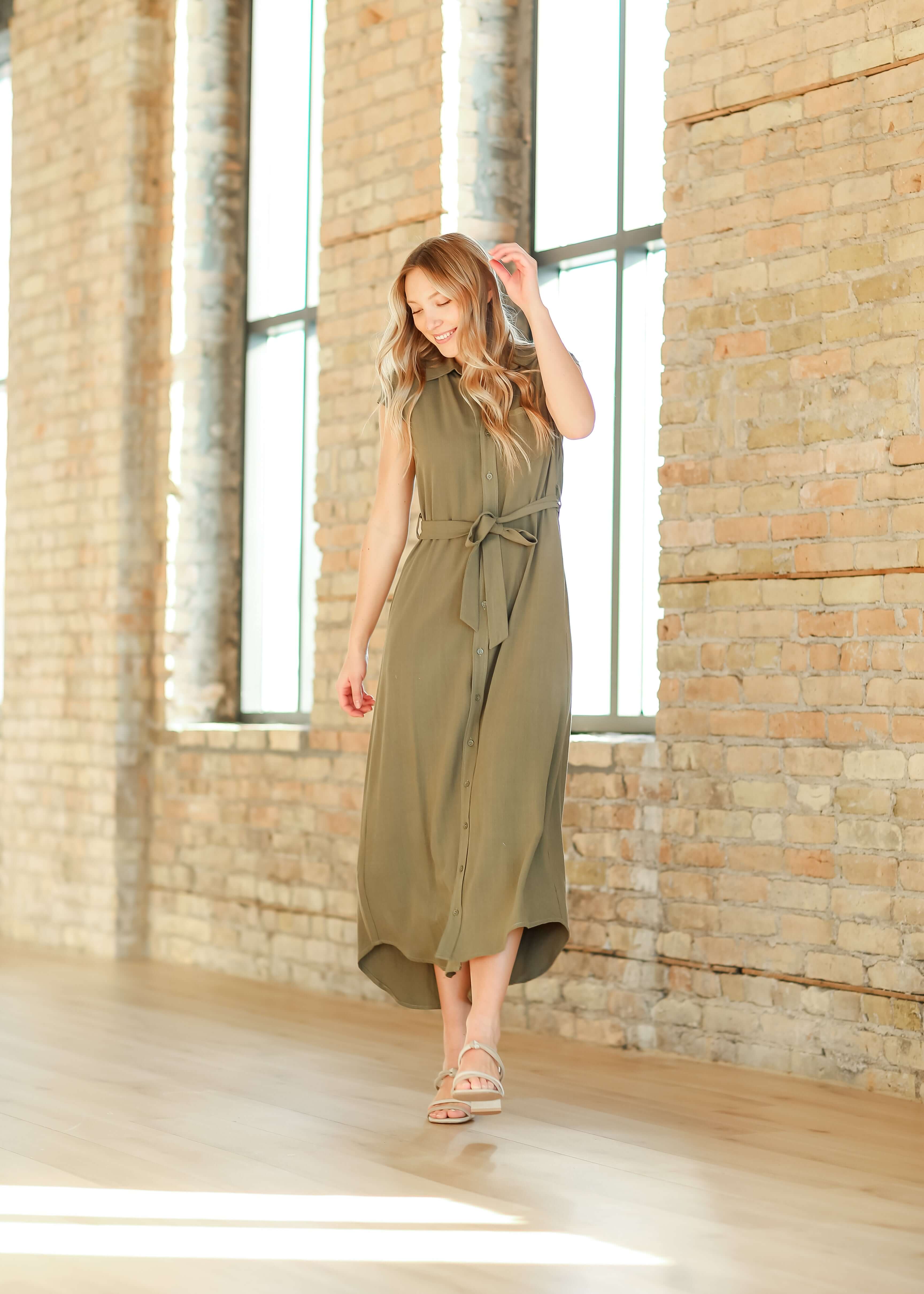 Willow Cap Sleeve Linen Maxi Dress | Milk & Baby
