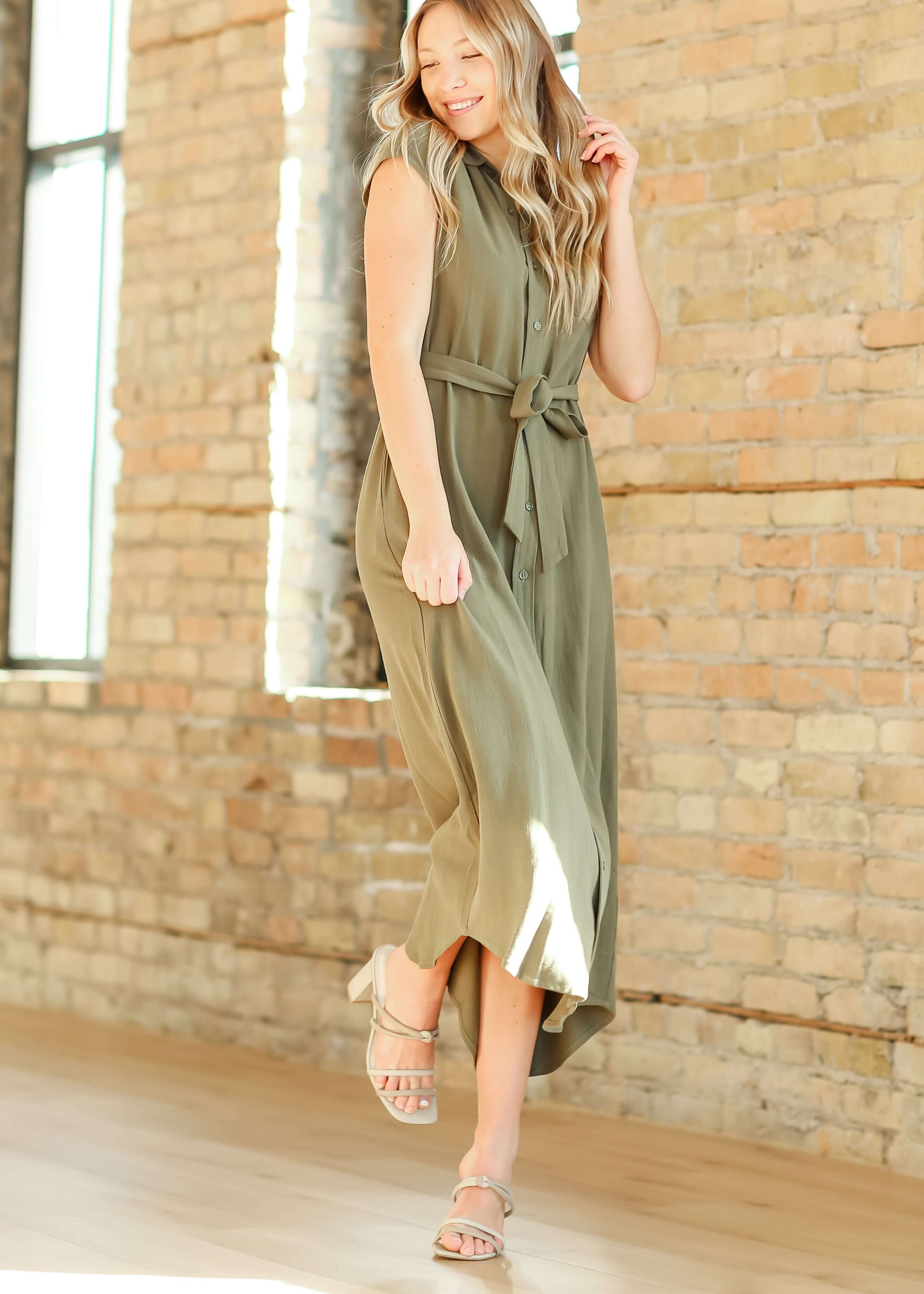 Willow Cap Sleeve Linen Maxi Dress | Milk & Baby