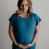 Blue Labor & Delivery Gown | Milk & Baby