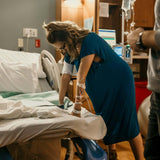 Blue Labor & Delivery Gown | Milk & Baby