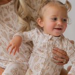 Cream Cactus | Bamboo Zip Romper | Milk & Baby