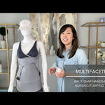 Back Snap Hands Free Nursing & Pumping Top in Sleet | Milk & Baby