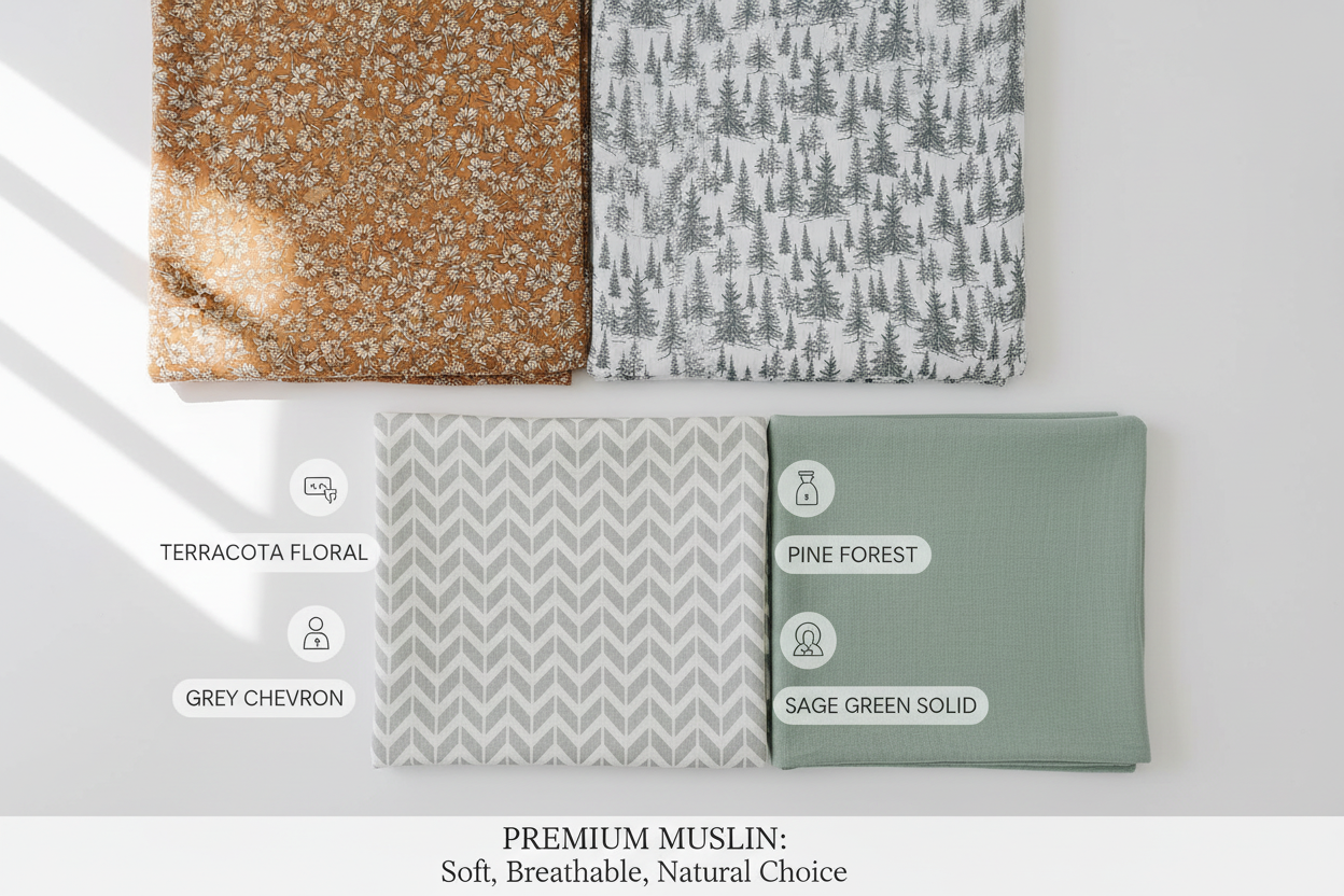 Muslin vs Cotton vs Jersey: Which Crib Sheet Material Is Best for Your Newborn?