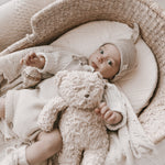 Luna + Luca Novelty Knit Romper - Heather Beige | Milk & Baby
