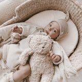 Luna + Luca Novelty Knit Romper - Heather Beige | Milk & Baby
