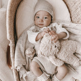 Luna + Luca Novelty Knit Romper - Heather Beige | Milk & Baby