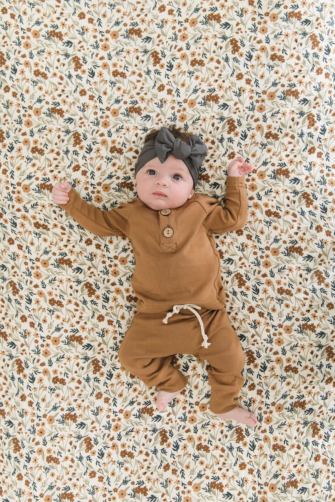 Harvest Floral Muslin Crib Sheet | Milk & Baby