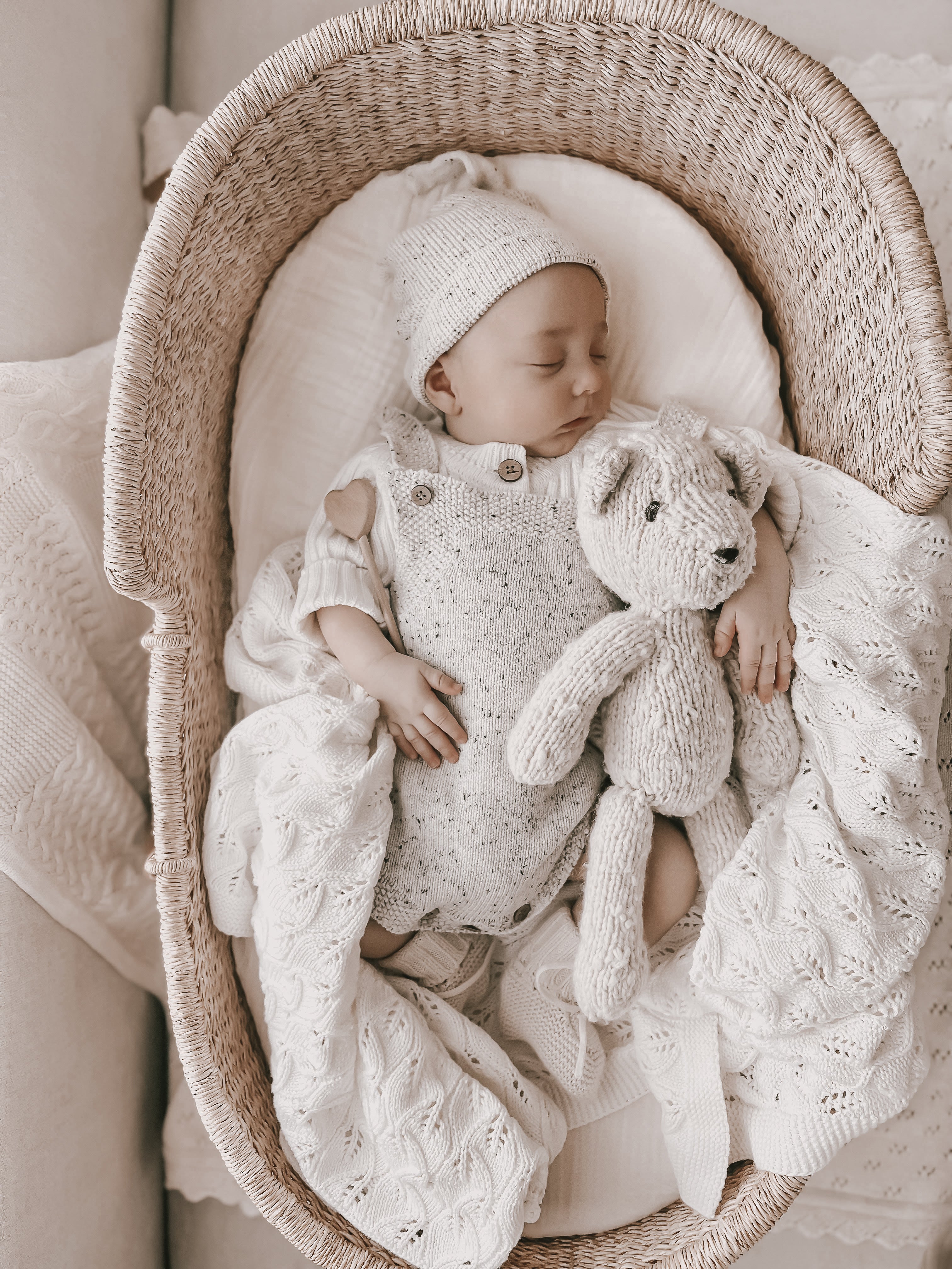 Luna + Luca Novelty Knit Romper - Black Speckle | Milk & Baby