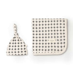 Mod Dots | Organic Swaddle Blanket & Hat Set | Milk & Baby