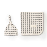 Mod Dots | Organic Swaddle Blanket & Hat Set | Milk & Baby