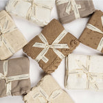 Brown | Organic Cotton Pointelle Baby Blanket | Milk & Baby