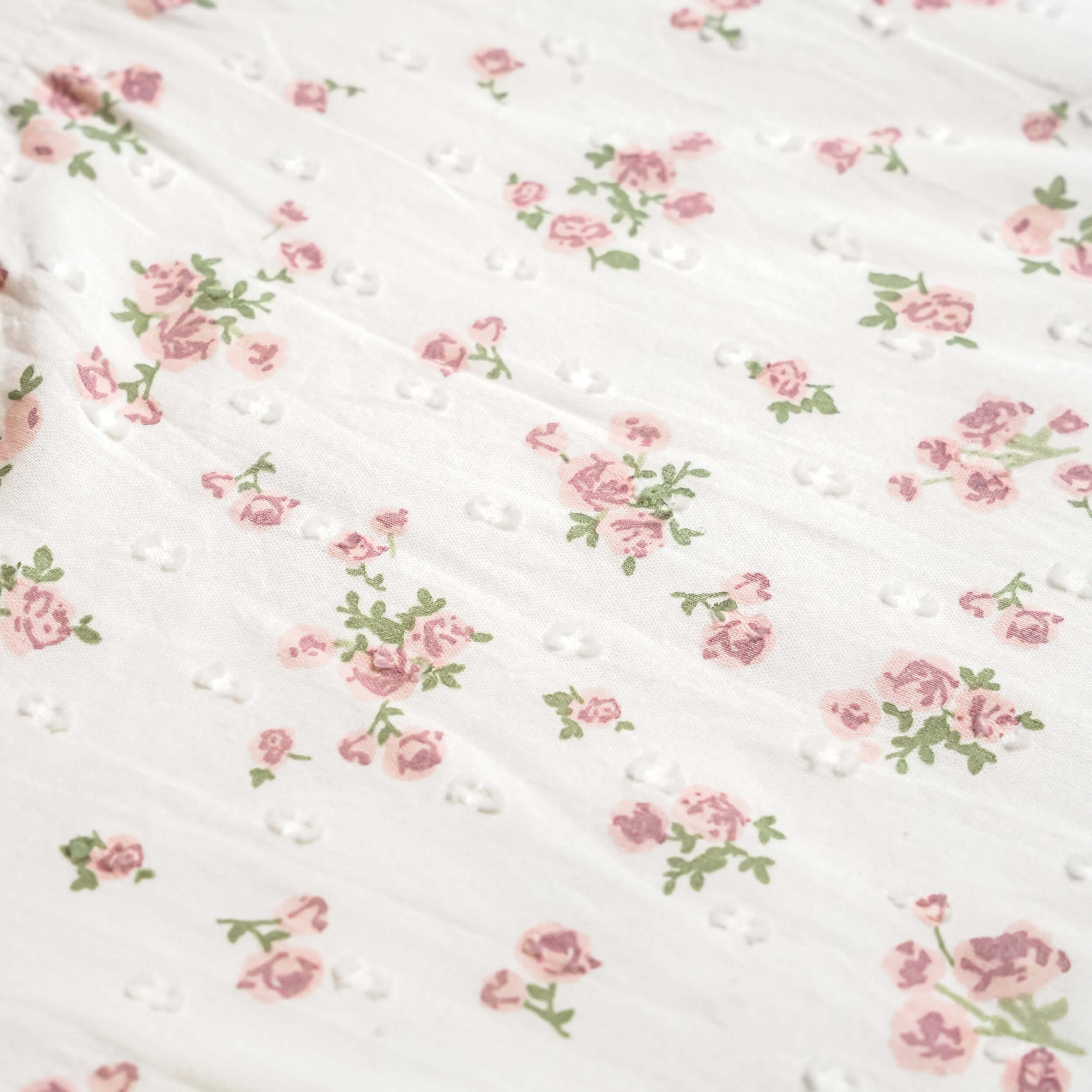 Organic Tie Shoulder Bubble Romper | English Roses | Milk & Baby