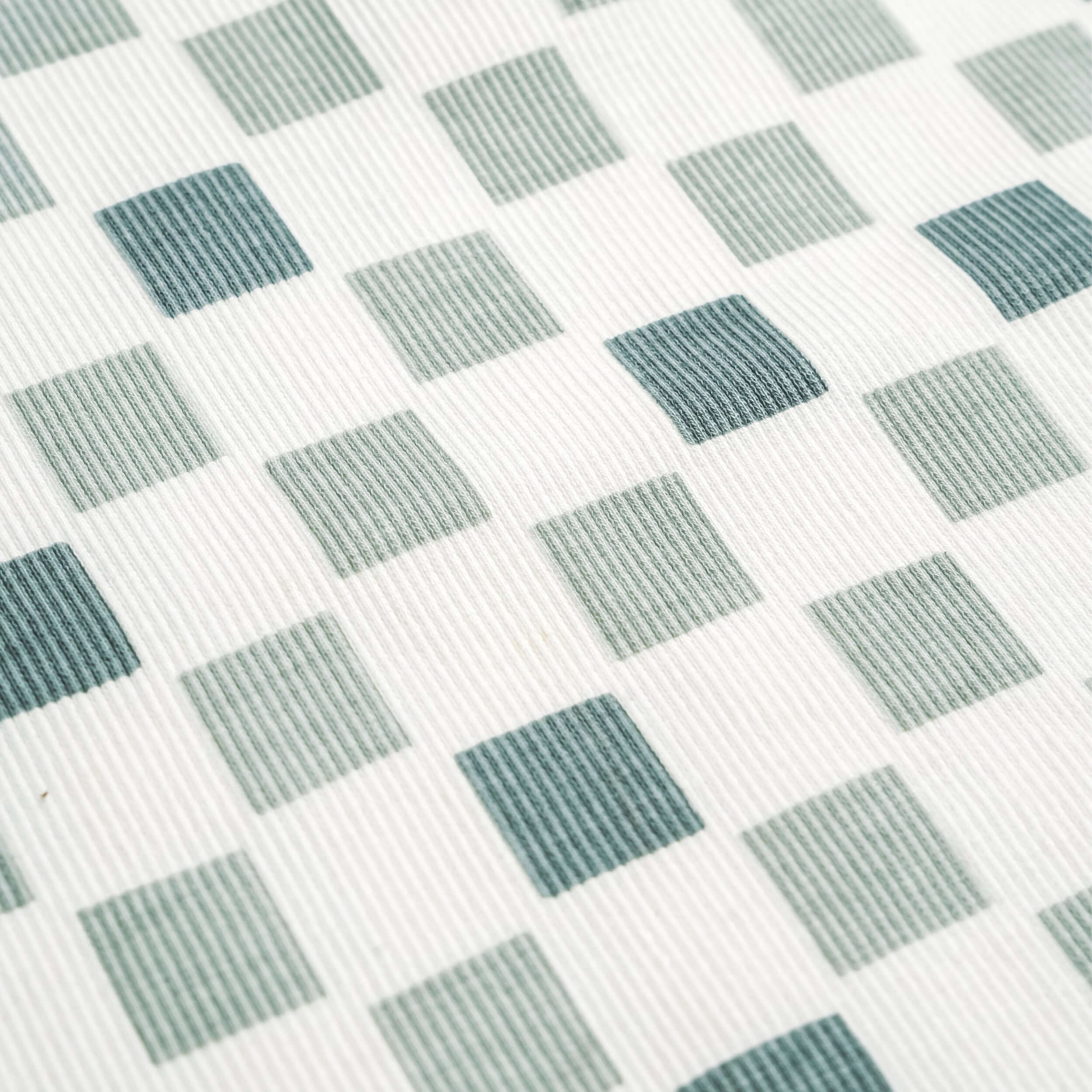 Chequered | Organic Swaddle Blanket & Hat Set | Milk & Baby