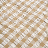 Brown Chequered | Organic Short Bubble Romper | Milk & Baby