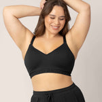 Signature Sublime® Contour Hands-Free Pumping & Nursing Bra | Black | Milk & Baby