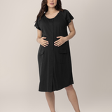 Universal Labor & Delivery Gown | Black | Milk & Baby