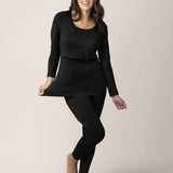Jane Nursing Pajama Set | Black | Milk & Baby
