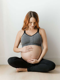 Sublime® Nursing Sports Bra | Heather Grey | Milk & Baby