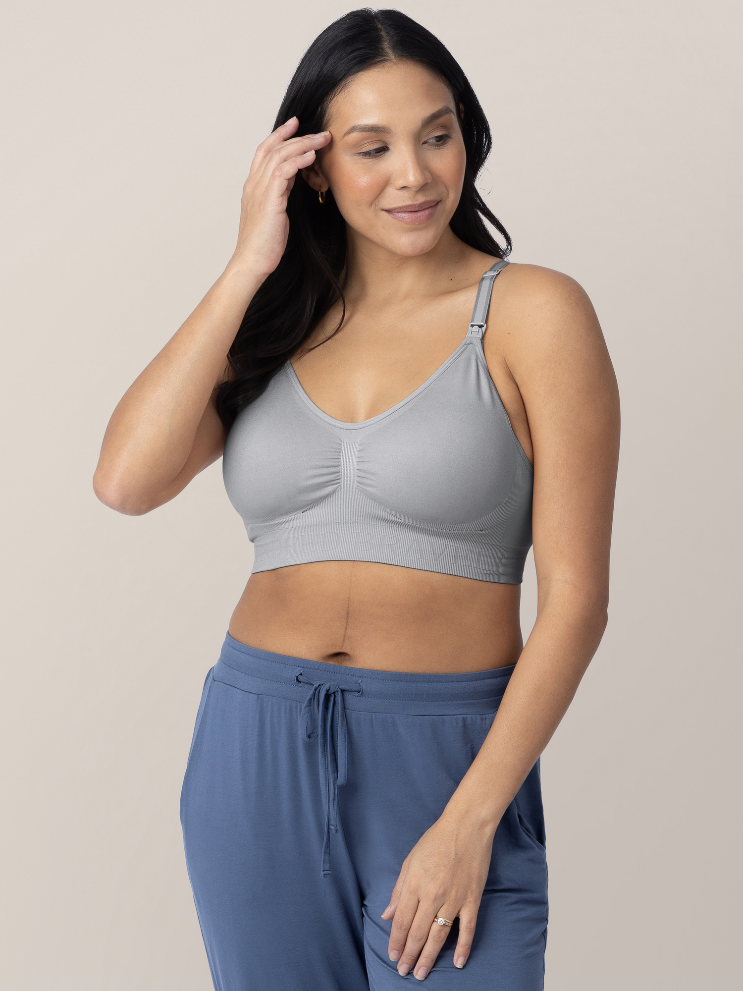 Simply Sublime® Nursing Bra | Grey | Milk & Baby