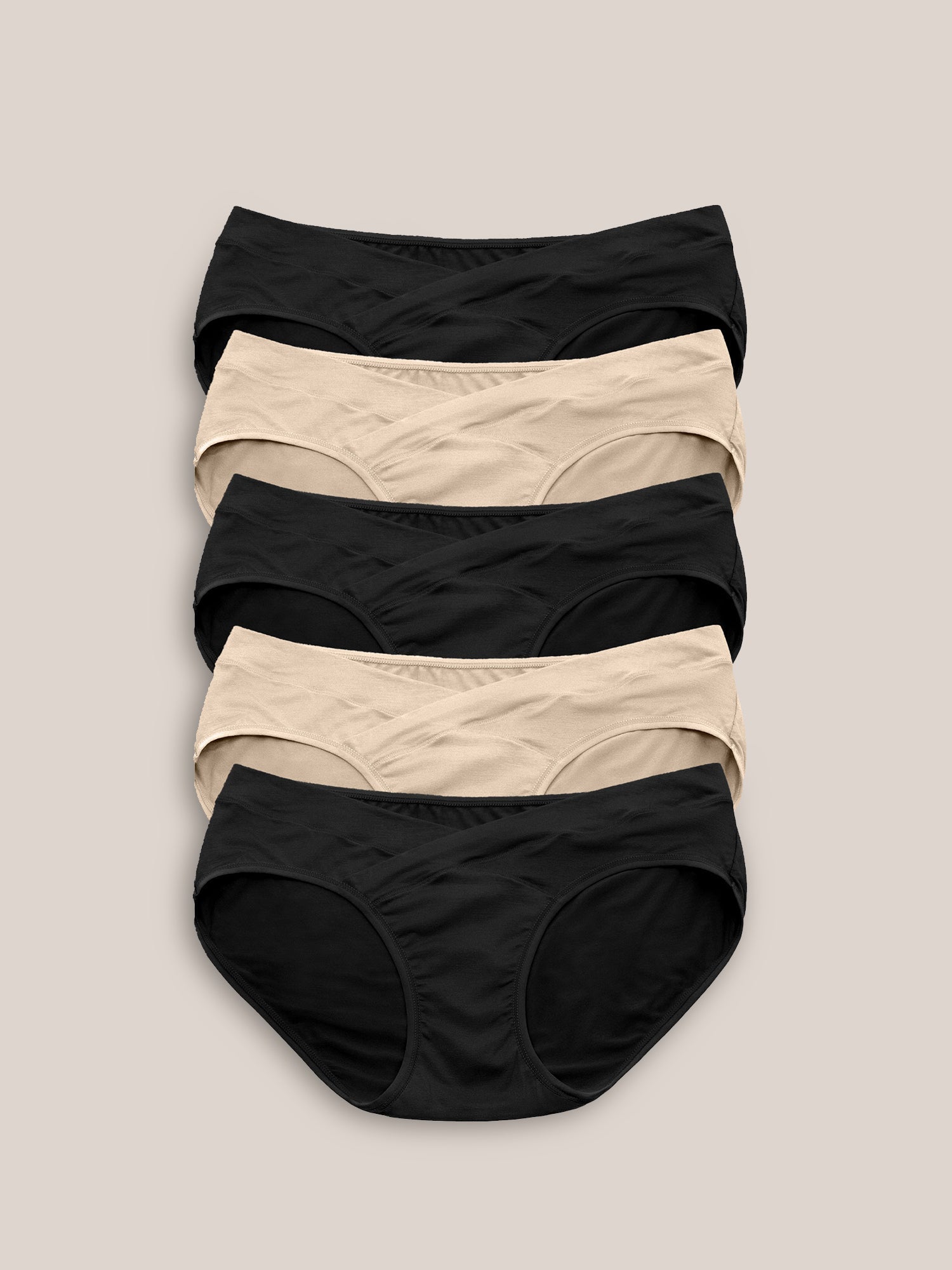Under-the-Bump Bikini Underwear Pack | Low Rise Style - Neutrals | Milk & Baby