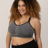 Sublime® Nursing Sports Bra | Heather Grey | Milk & Baby