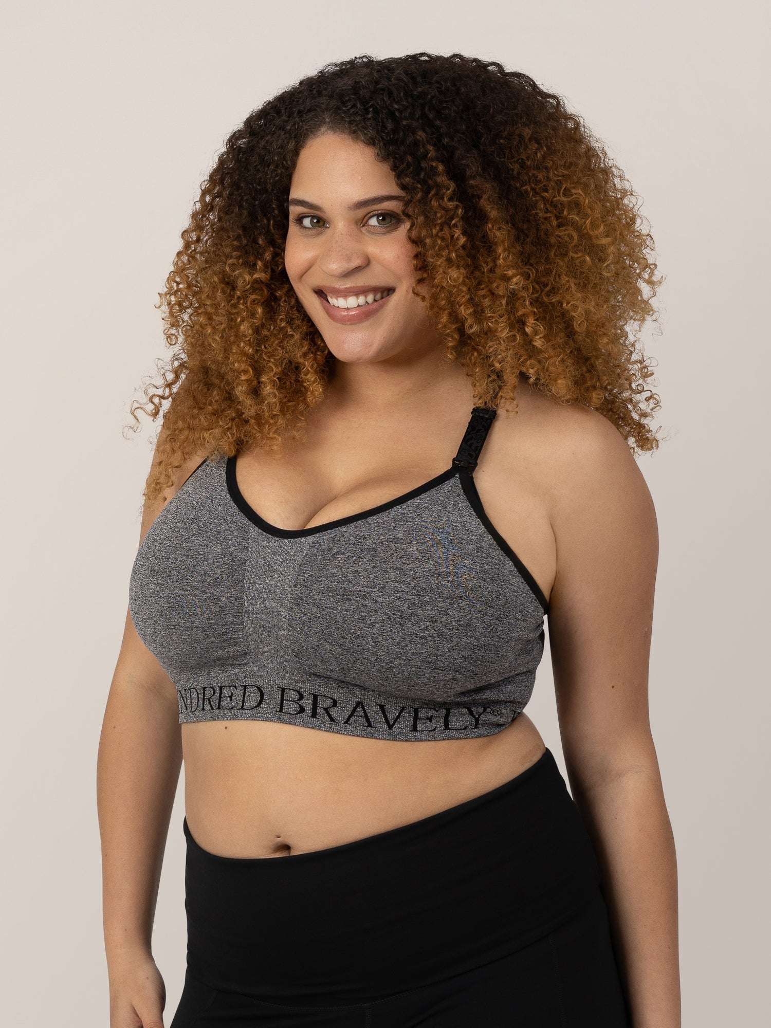 Sublime® Nursing Sports Bra | Heather Grey | Milk & Baby