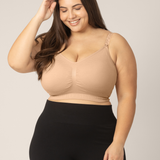 Sublime® Hands-Free Pumping & Nursing Bra | Beige | Milk & Baby