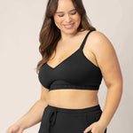 Signature Sublime® Contour Hands-Free Pumping & Nursing Bra | Black | Milk & Baby
