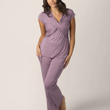 Davy Maternity & Nursing Pajama Set | Dusty Mauve | Milk & Baby
